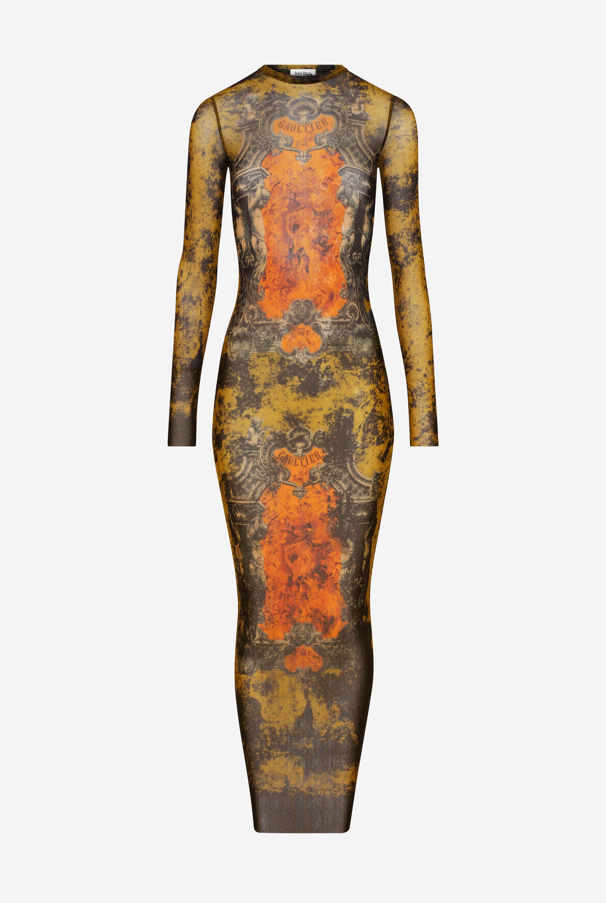 The Long Khaki Médaillon Dress