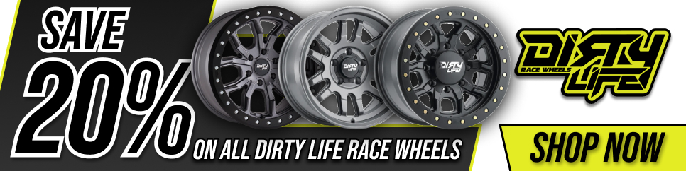 Save 20% on all Dirty Life Race Wheels