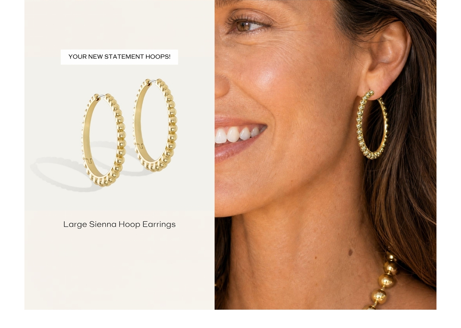 Large Sienna Hoop Earrings