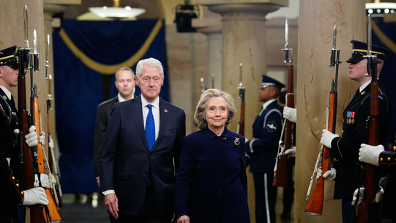 Bill and Hilary Clinton.