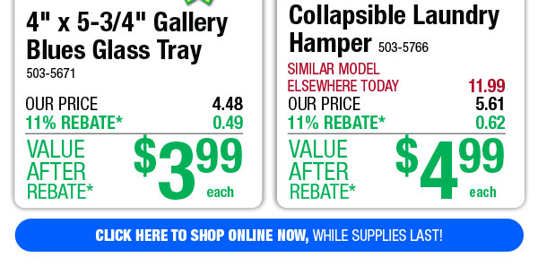 Collapsible Laundry Hamper - ONLY $4.99 After Rebate*!