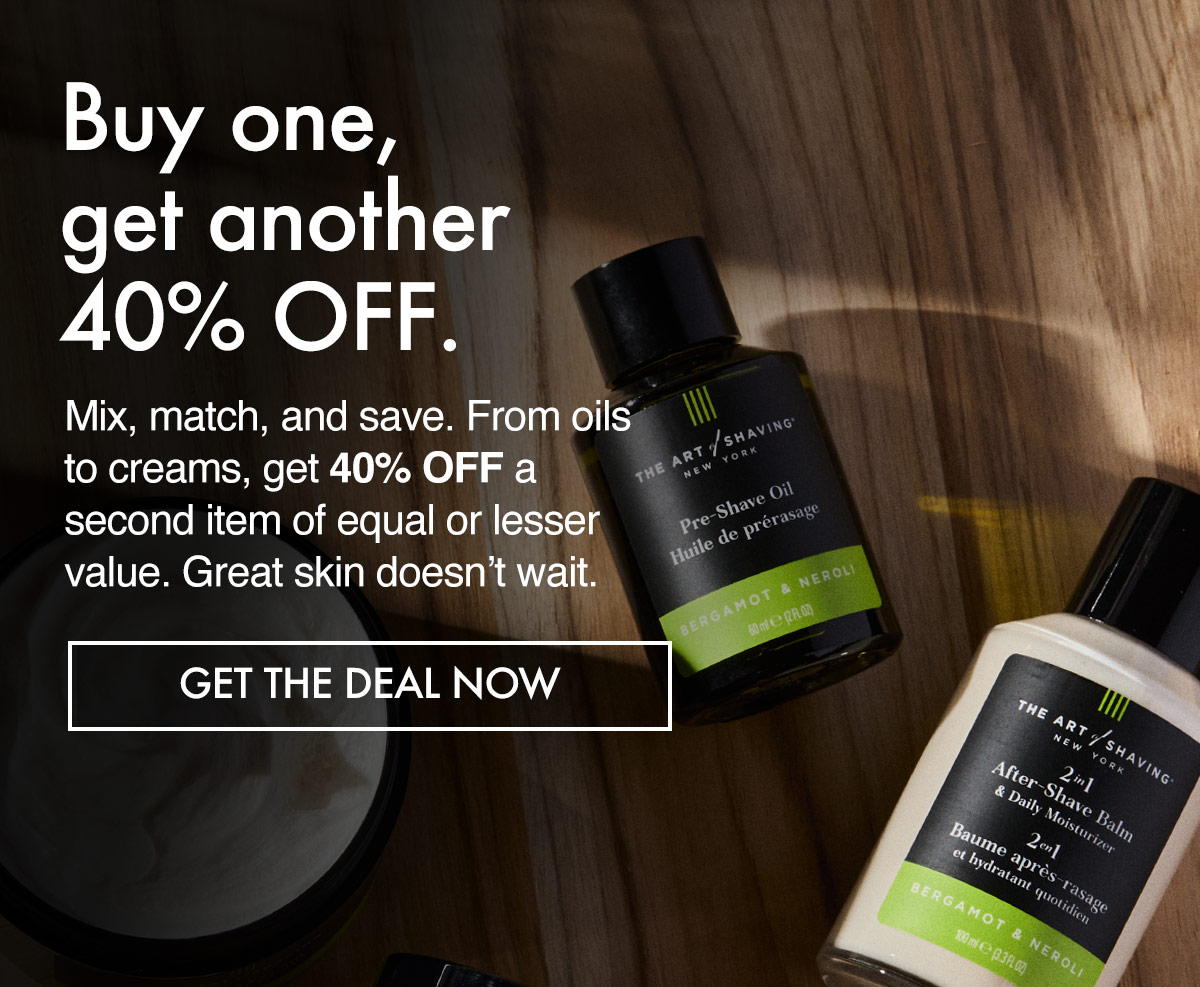 BOGO 40% Off Shave Essentials