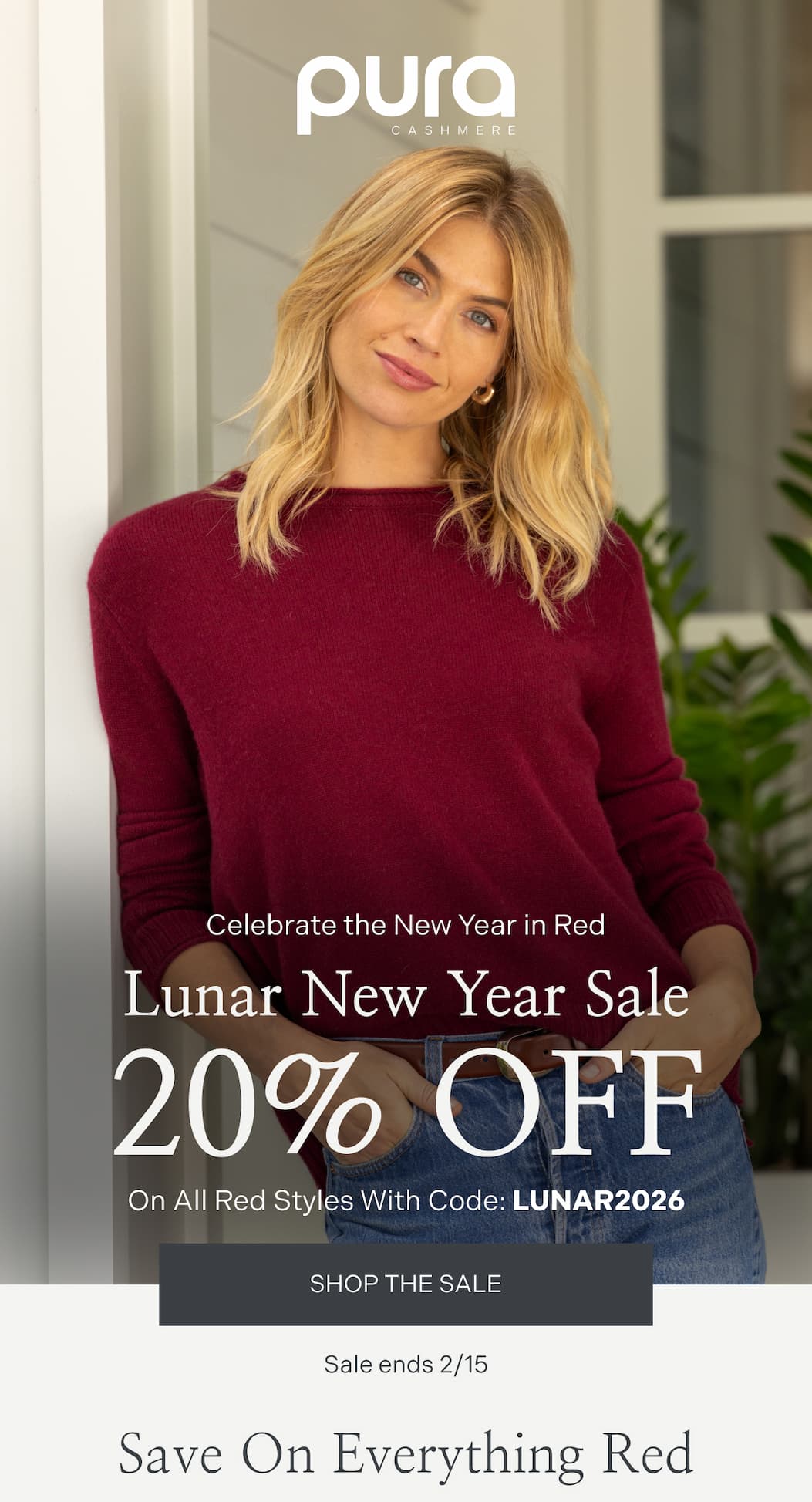 Celebrate the New Year in Red | Lunar New Year Sale 20% Off On All Red Styles With Code: LUNAR2026 | SHOP THE SALE