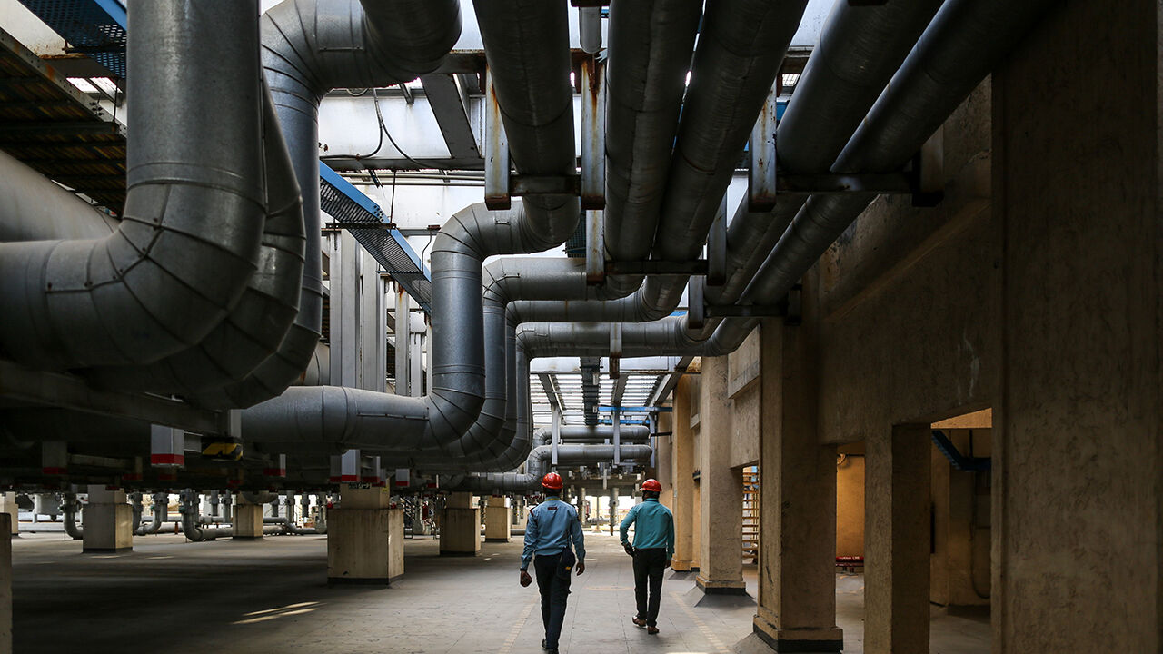 Industrial chiller at Yotta Data Services Pvt. data center, in Navi Mumbai, India.