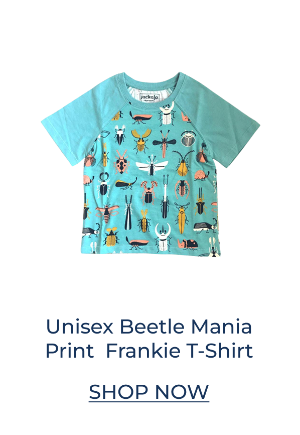 Jackalo organic beetle print tee