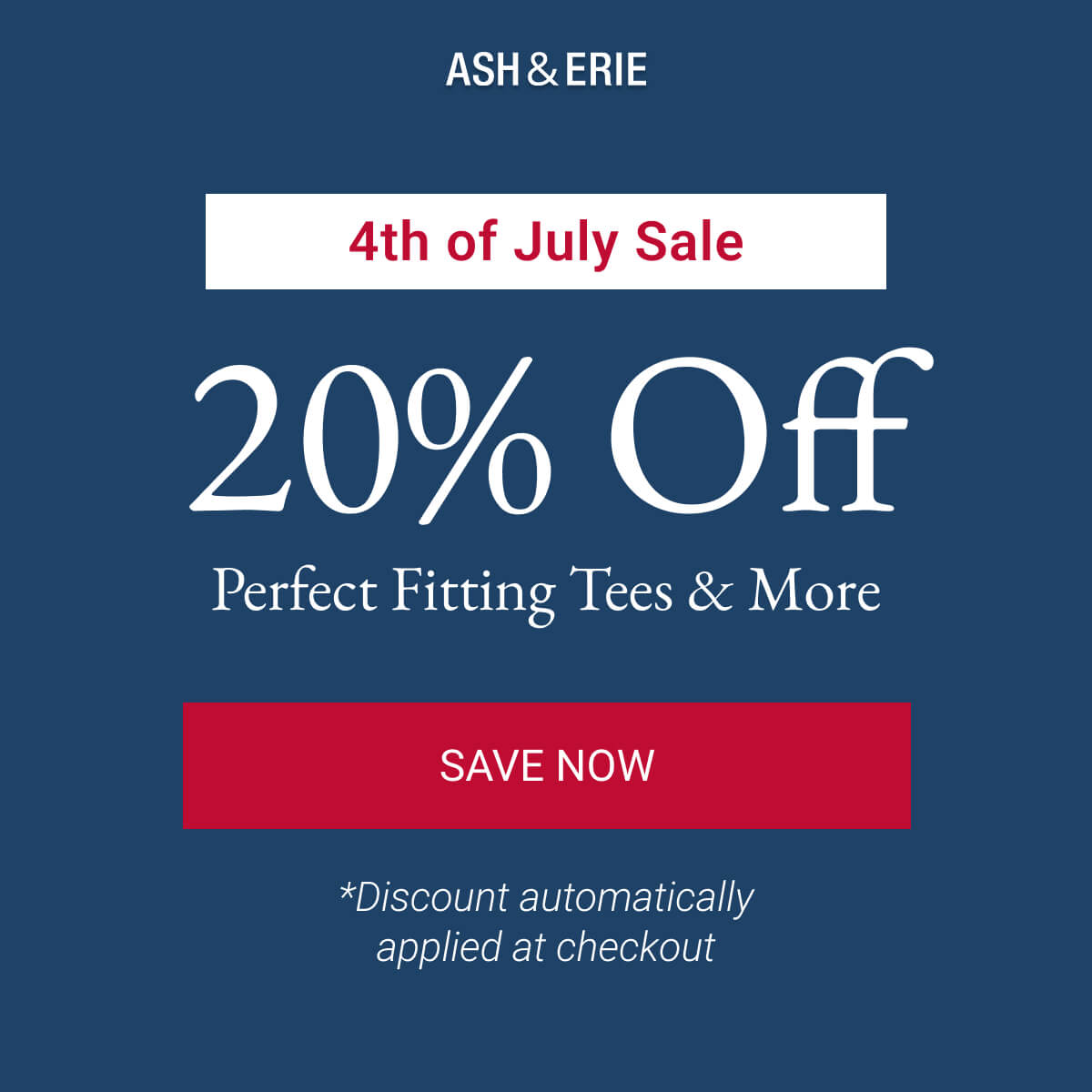 20% Off Perfect Fitting Tees & More