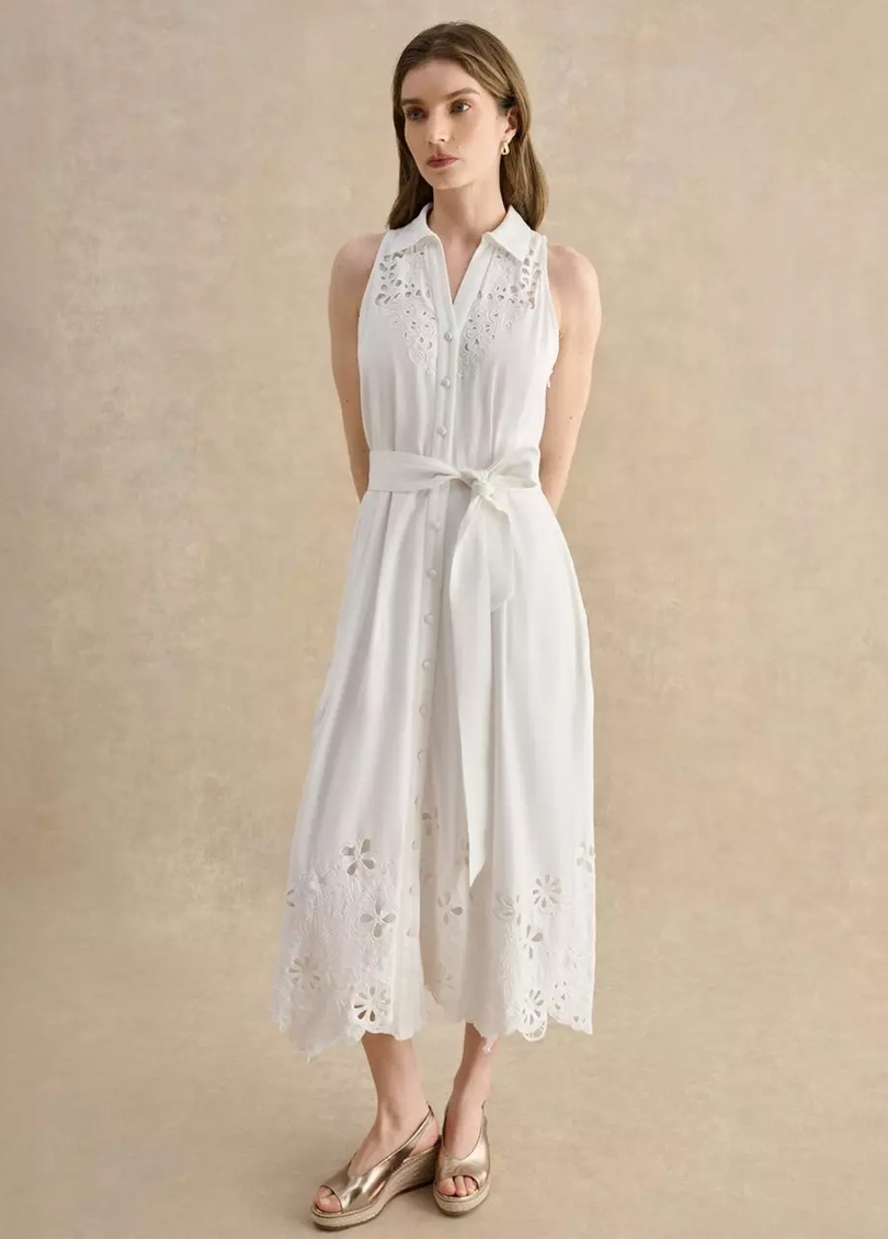 Avenham Shirt Broderie Dress