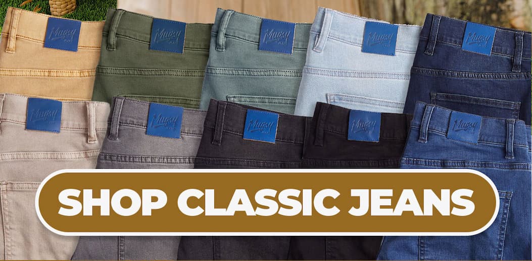 Shop classic jeans.