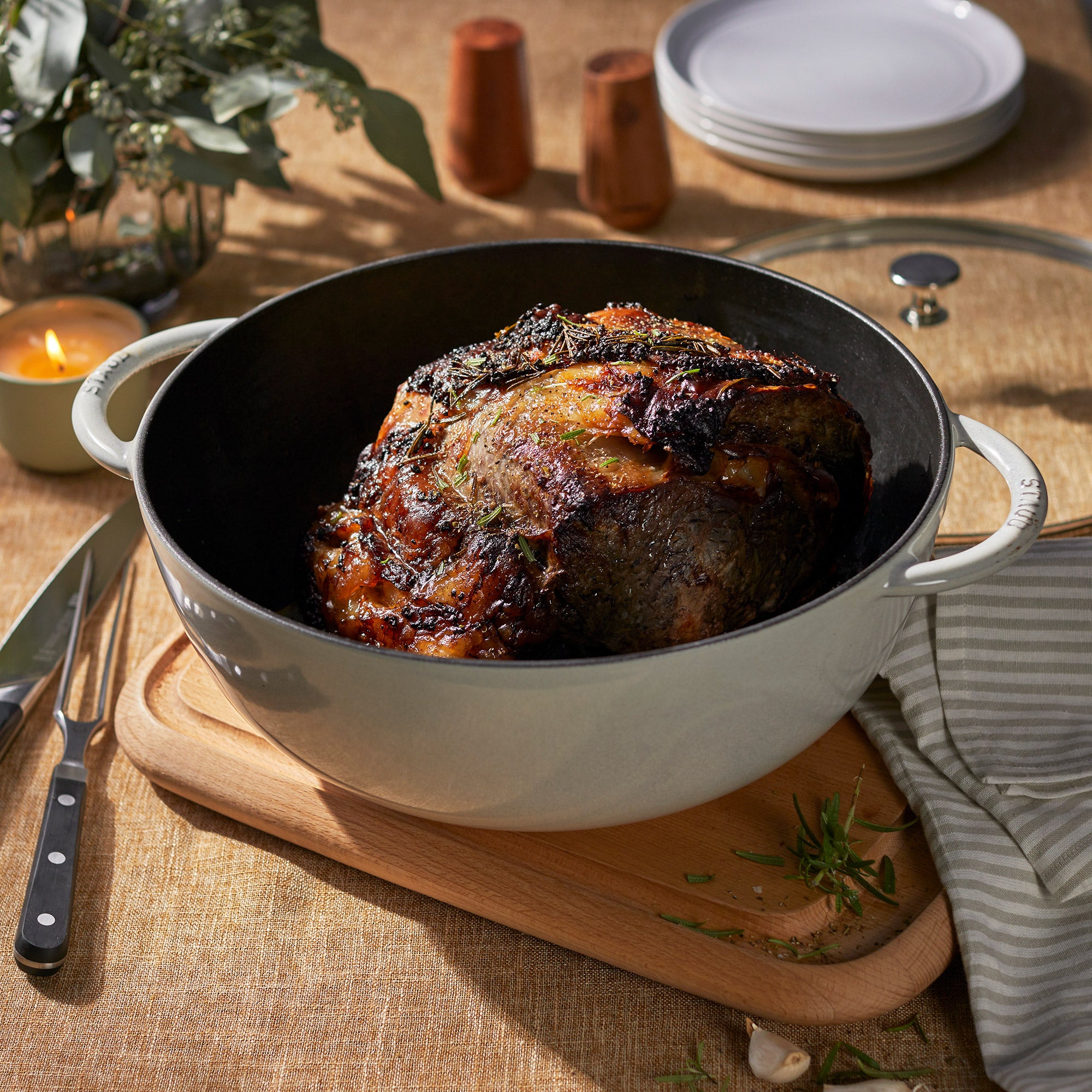 STAUB Le Grande 7.4-Quart Cast Iron Dutch Oven