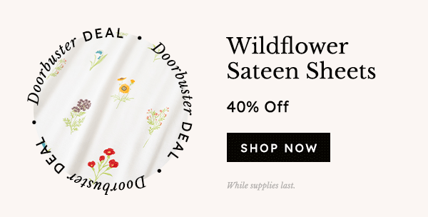 Wildflower Sateen Sheets