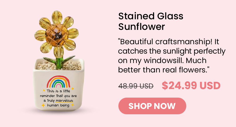 Stained Glass Sunflower