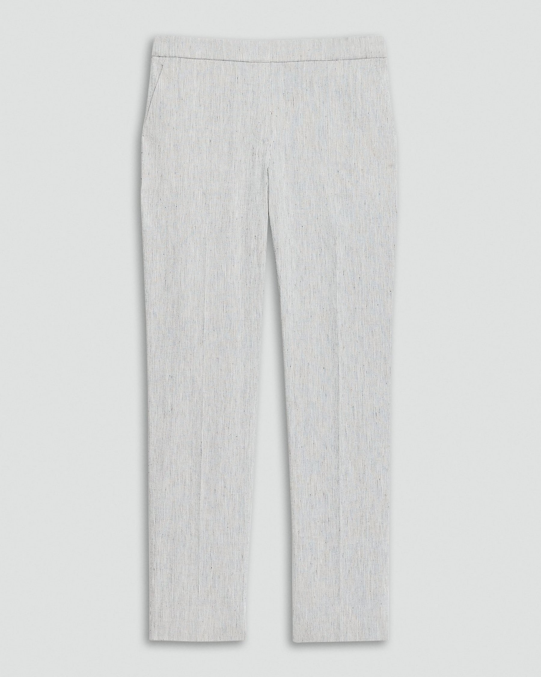 Treeca Pull-On Trousers in Textured Linen
