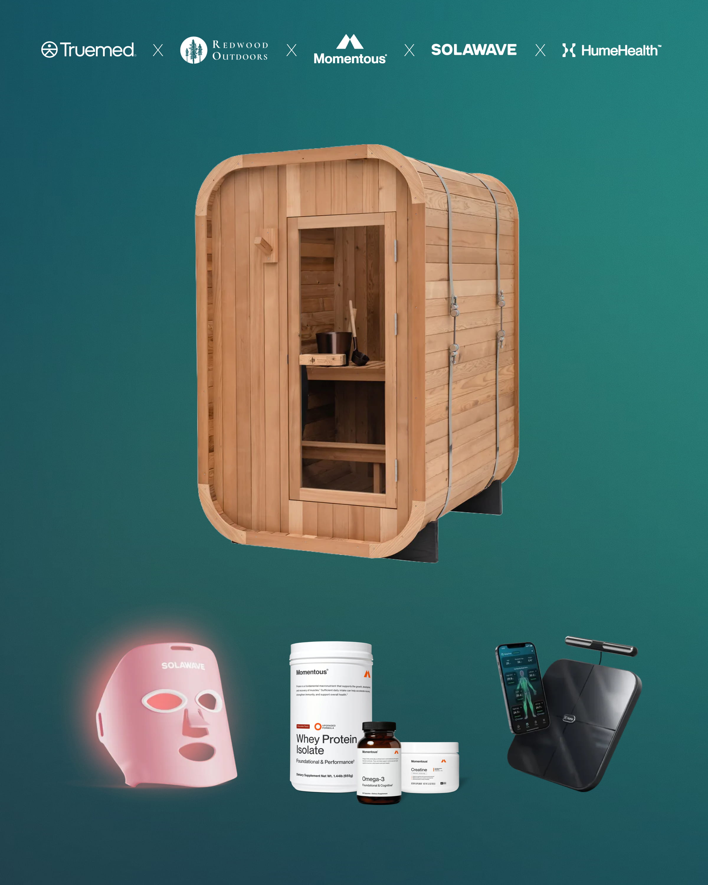 Win a Redwood Outdoors 2-Person Duo Sauna in the Truemed giveaway.