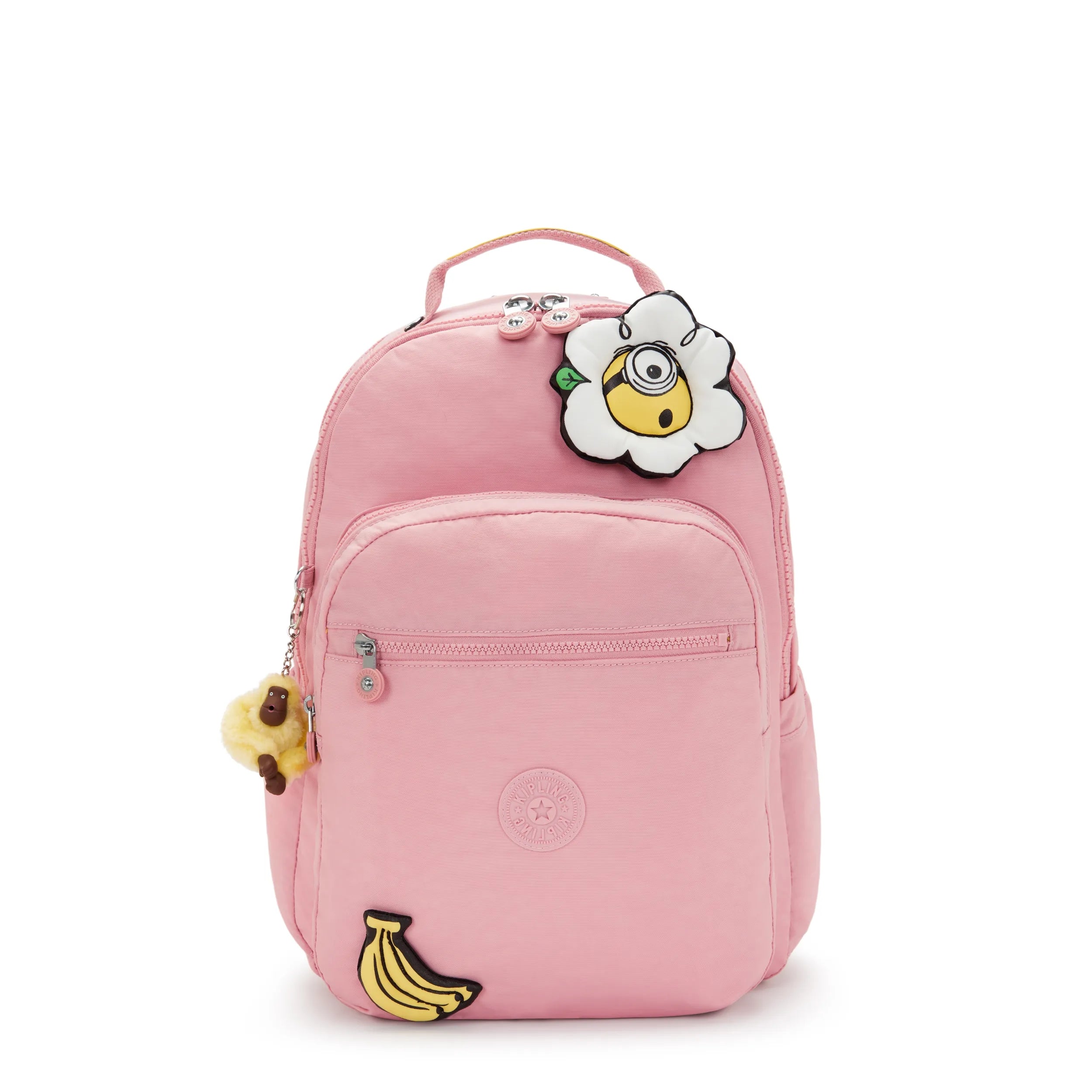 Minions Seoul Lap 17" Laptop Backpack-Pink Daisy