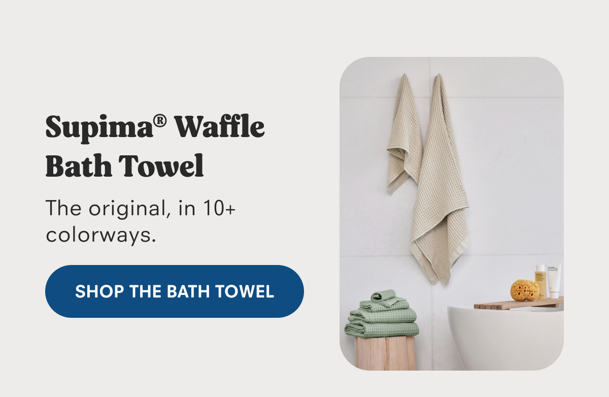 Supima® Waffle Bath Towel