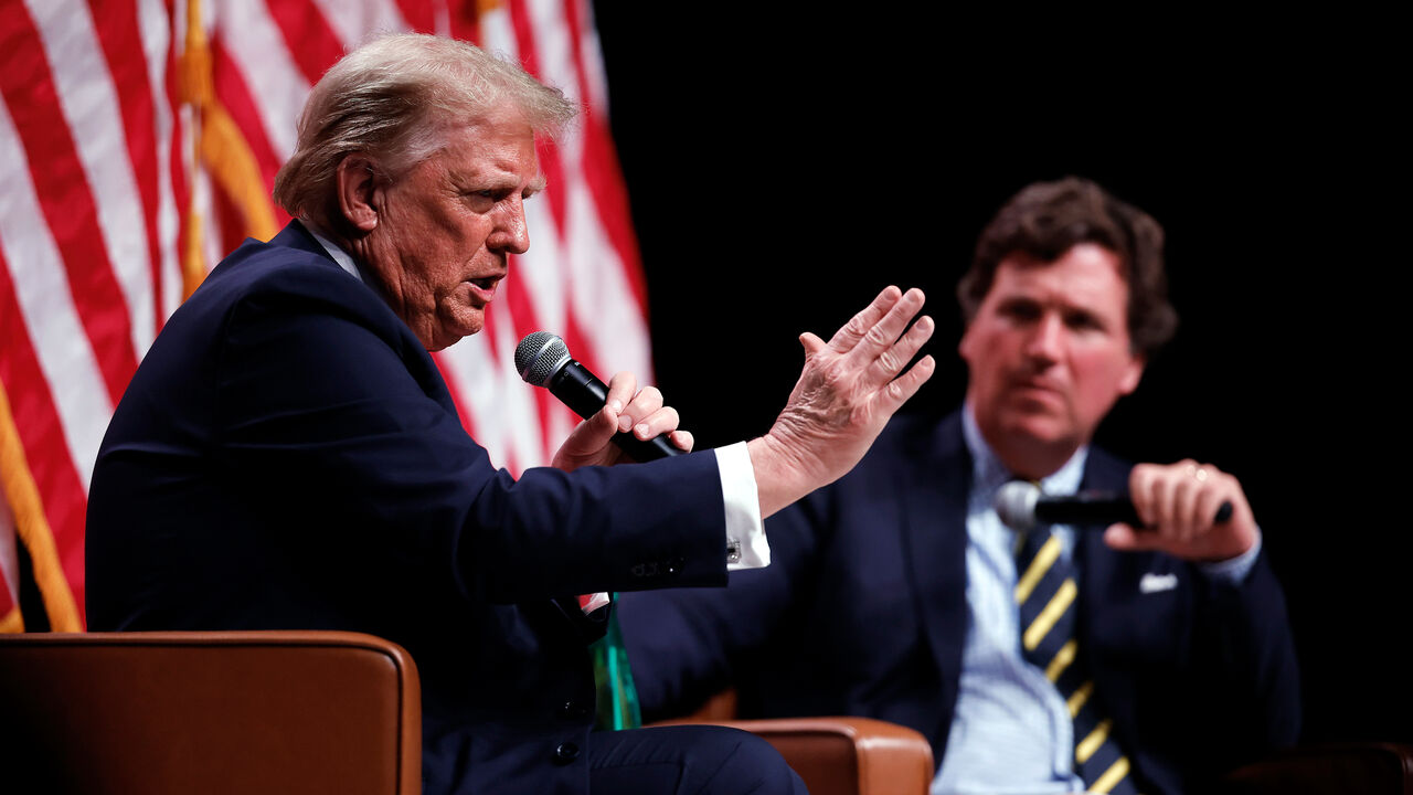 Donald Trump and Tucker Carlson.