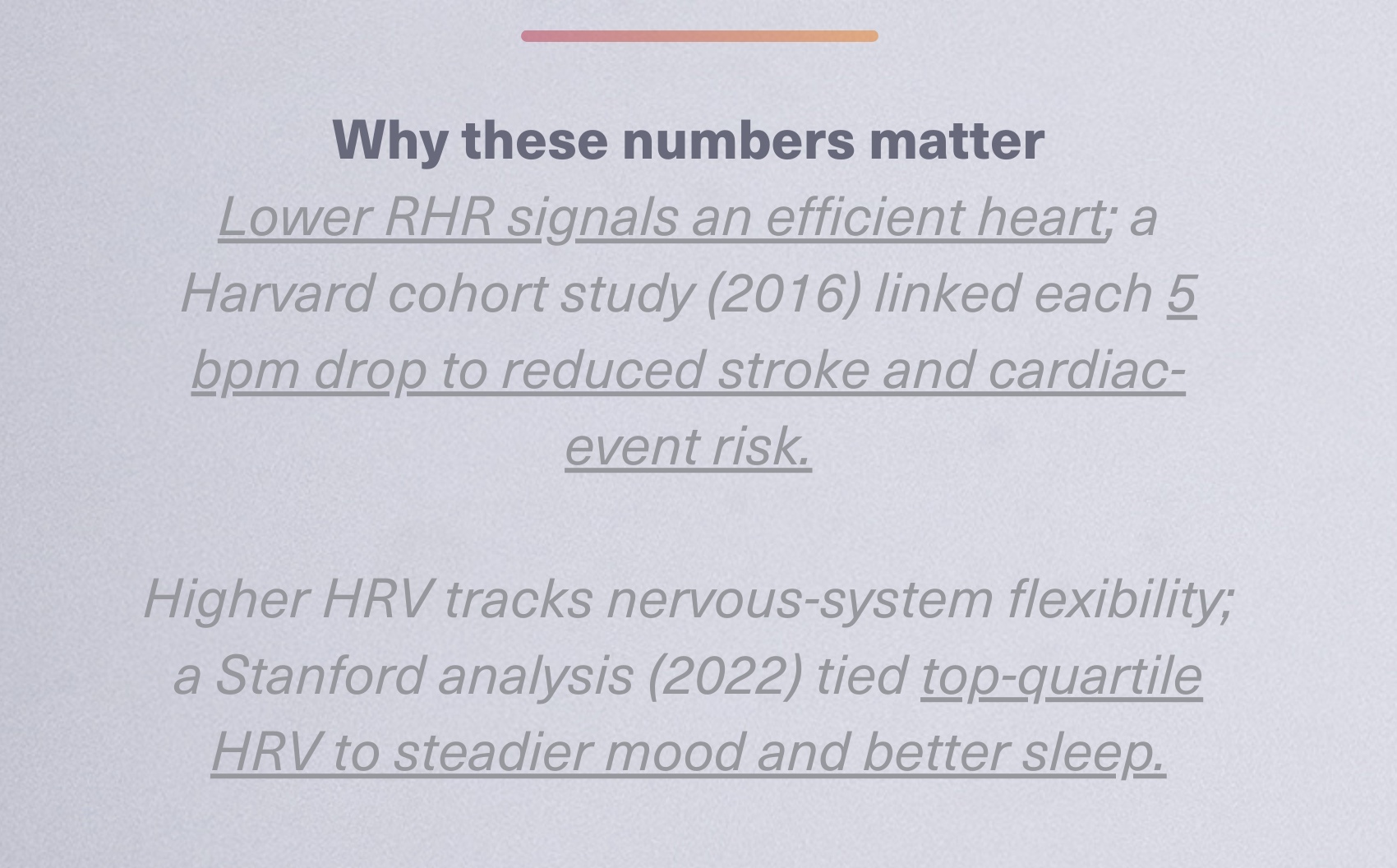 Why these numbers matter