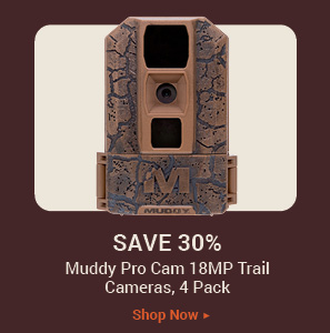 Muddy Pro Cam 18MP Trail Cameras, 4 Pack