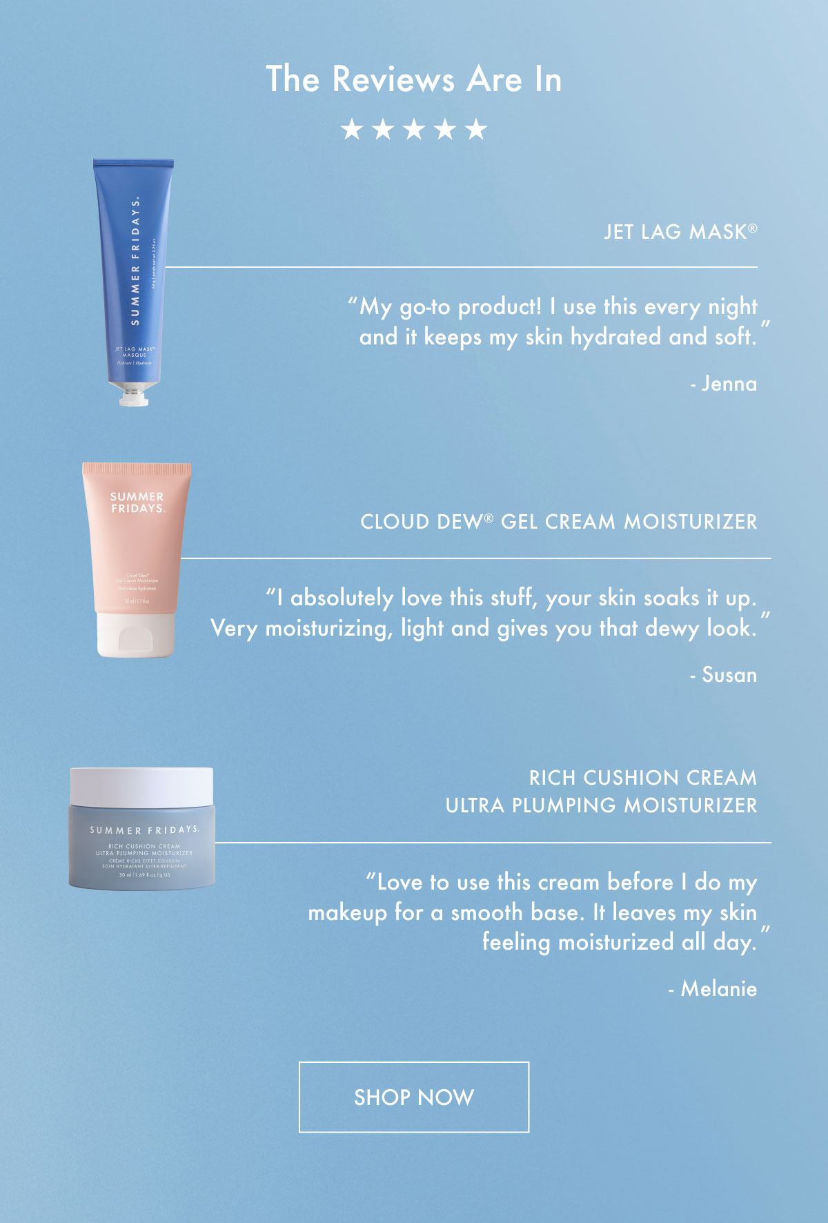 20% Off Moisturizers - The Reviews Are In - Shop Now