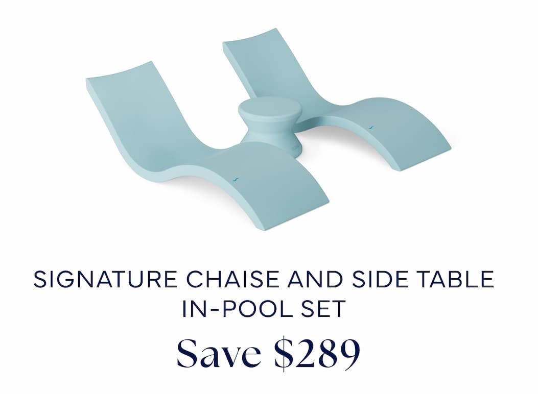 Signature Chaise and Side Table In-Pool Set