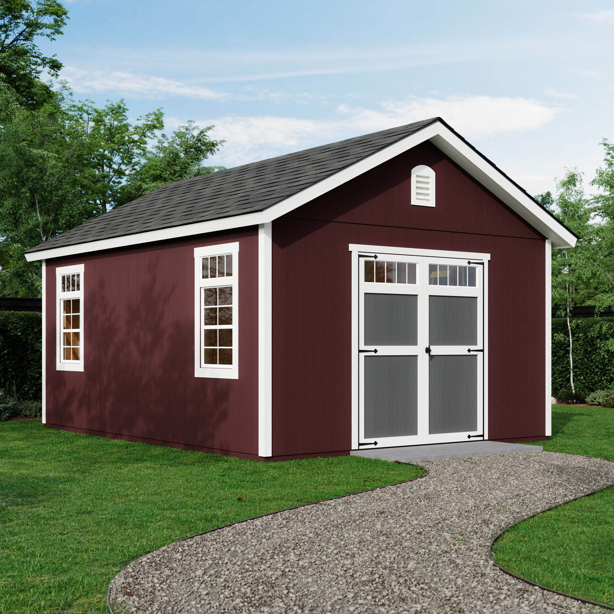 Yardline Piermont Wood Storage Shed, Do-it-Yourself or Installed