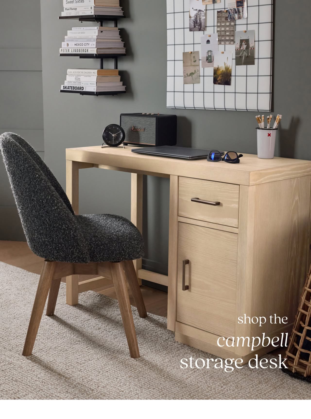 Campbell storage desk