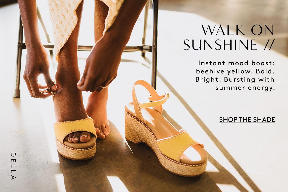 Walk On Sunshine // Instant Mood Boost: Beehive Yellow. Bold. Bright. Bursting With Summer Energy. | Shop The Shade