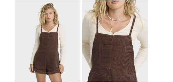 Wild Pursuit Overall Cord Romper