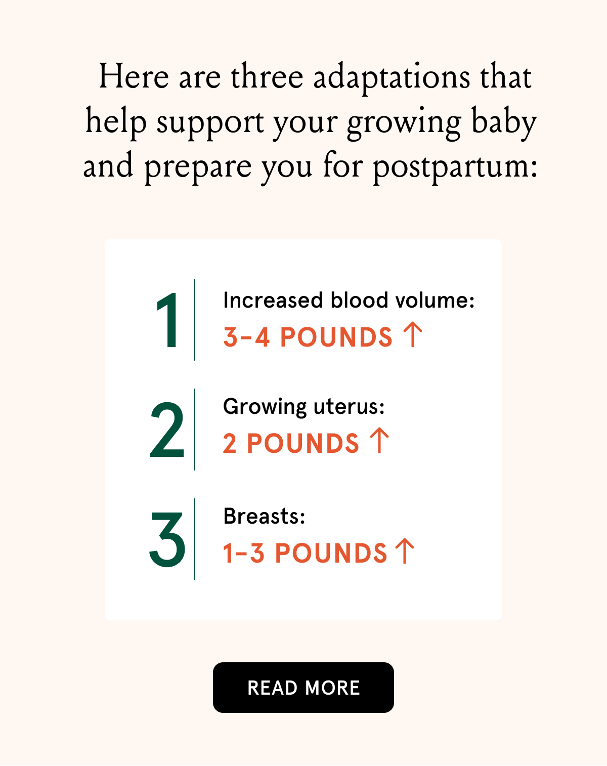 Here are three adaptations that help support your growing baby and prepare for postpartum