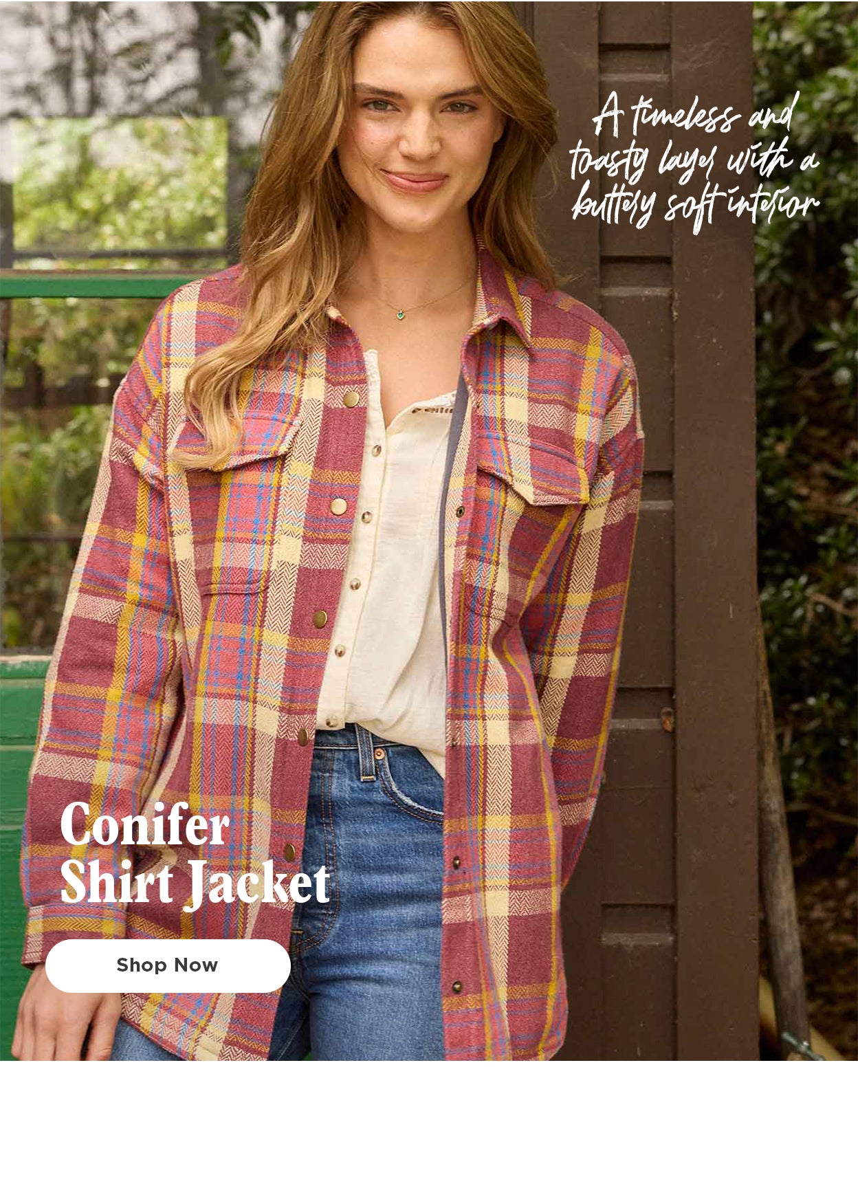 A timeless and toasty layer with a buttery soft interior