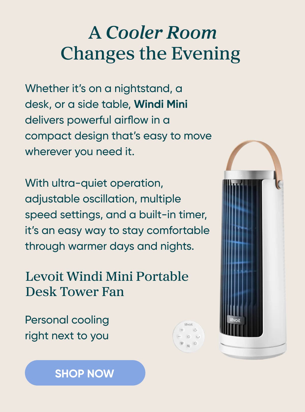 A Cooler Room Changes the Evening