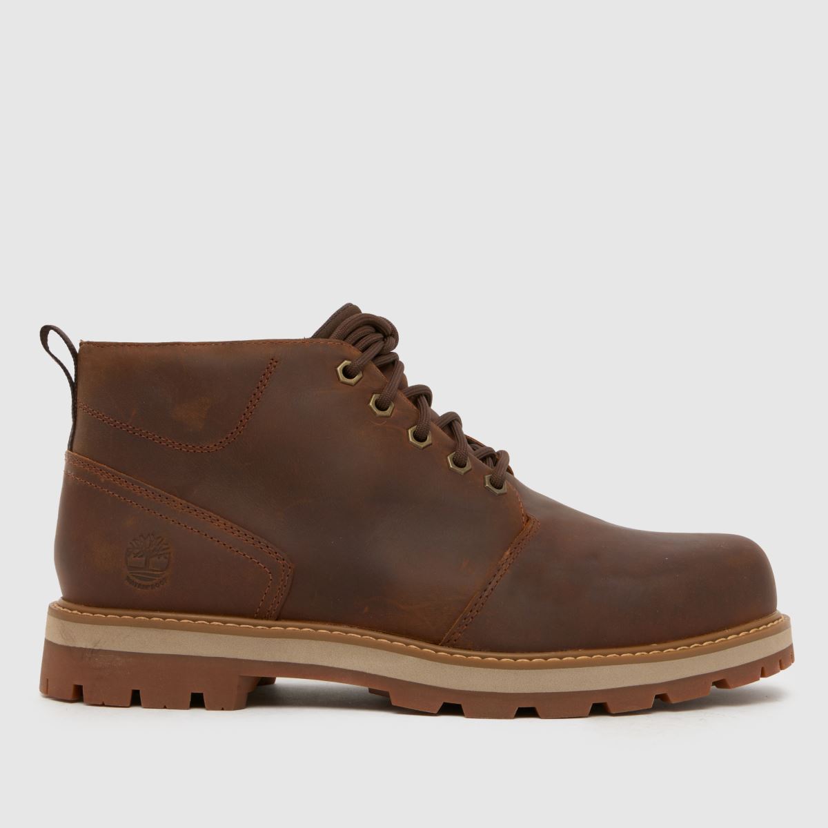 A brown Timberland Britton Chukka boot