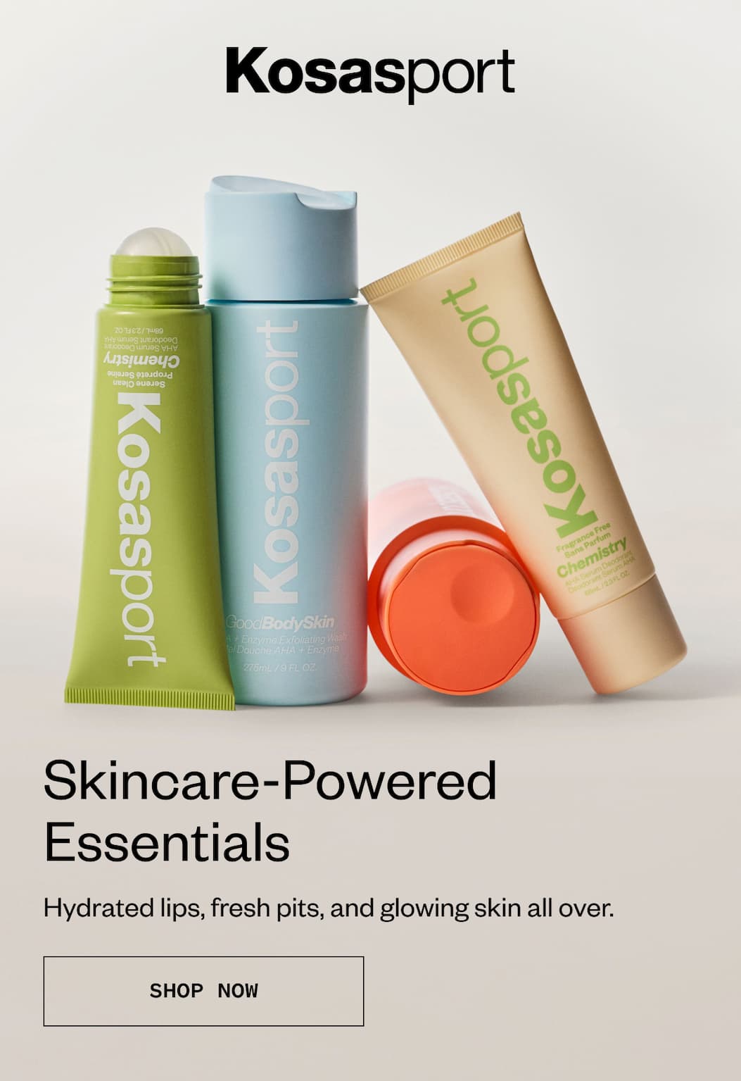 Hydrated lips, fresh pits, and glowing skin all over.