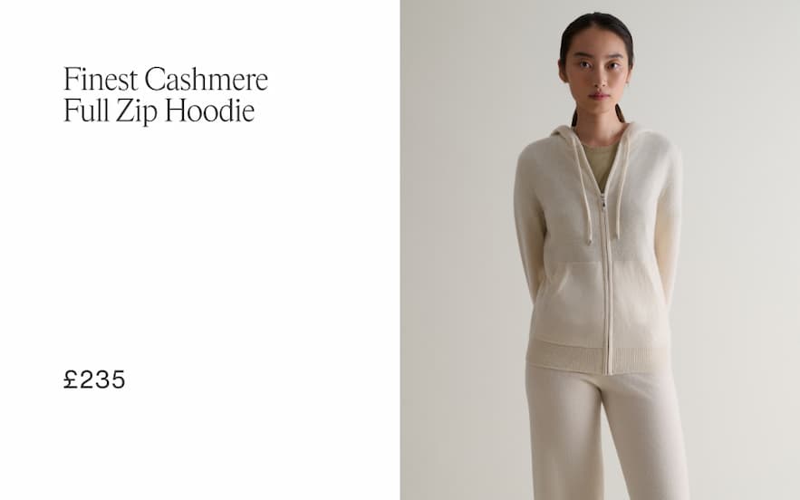 Finest Cashmere Full Zip Hoodie