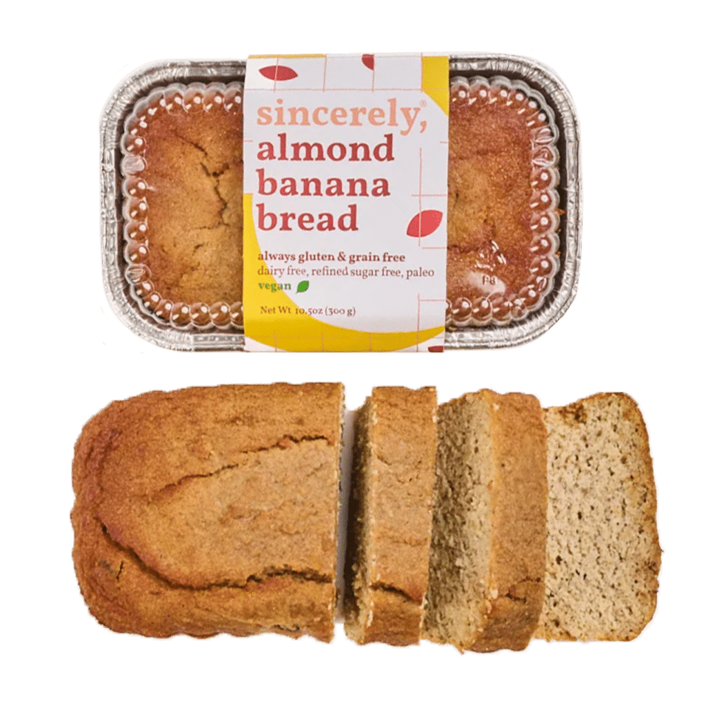Image of Vegan Almond Banana Bread (3-Pack)