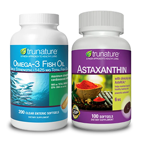 trunature Triple Strength Omega-3 900 mg, 200 Softgels AND/OR trunature Astaxanthin 6 mg, 100 Softgels