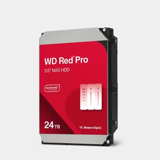 WD Red Pro 24TB 3.5" NAS HDD from Western Digital.