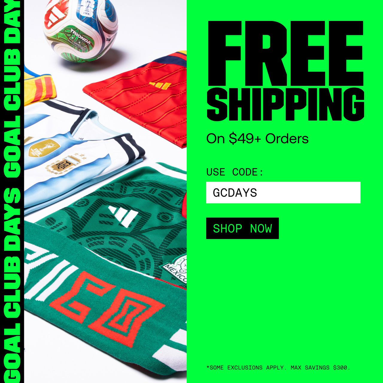 FREE shipping on orders $49+