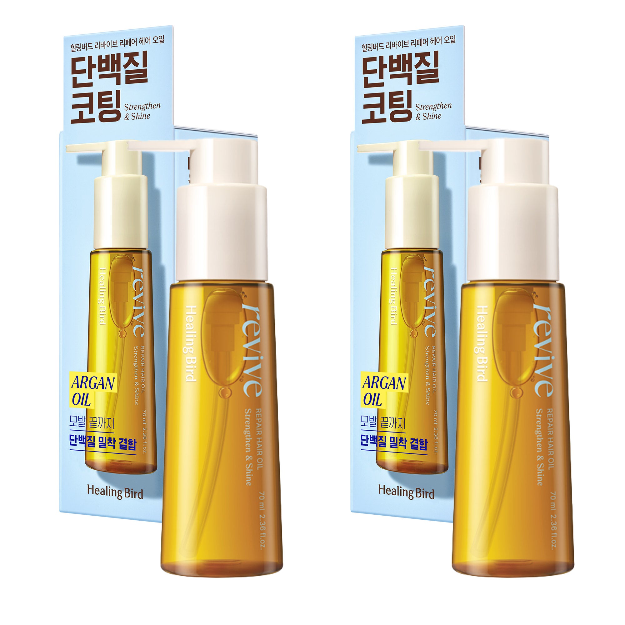 Healing Bird Revive Repair Hair Oil, 2.36 fl oz, 2-Pack