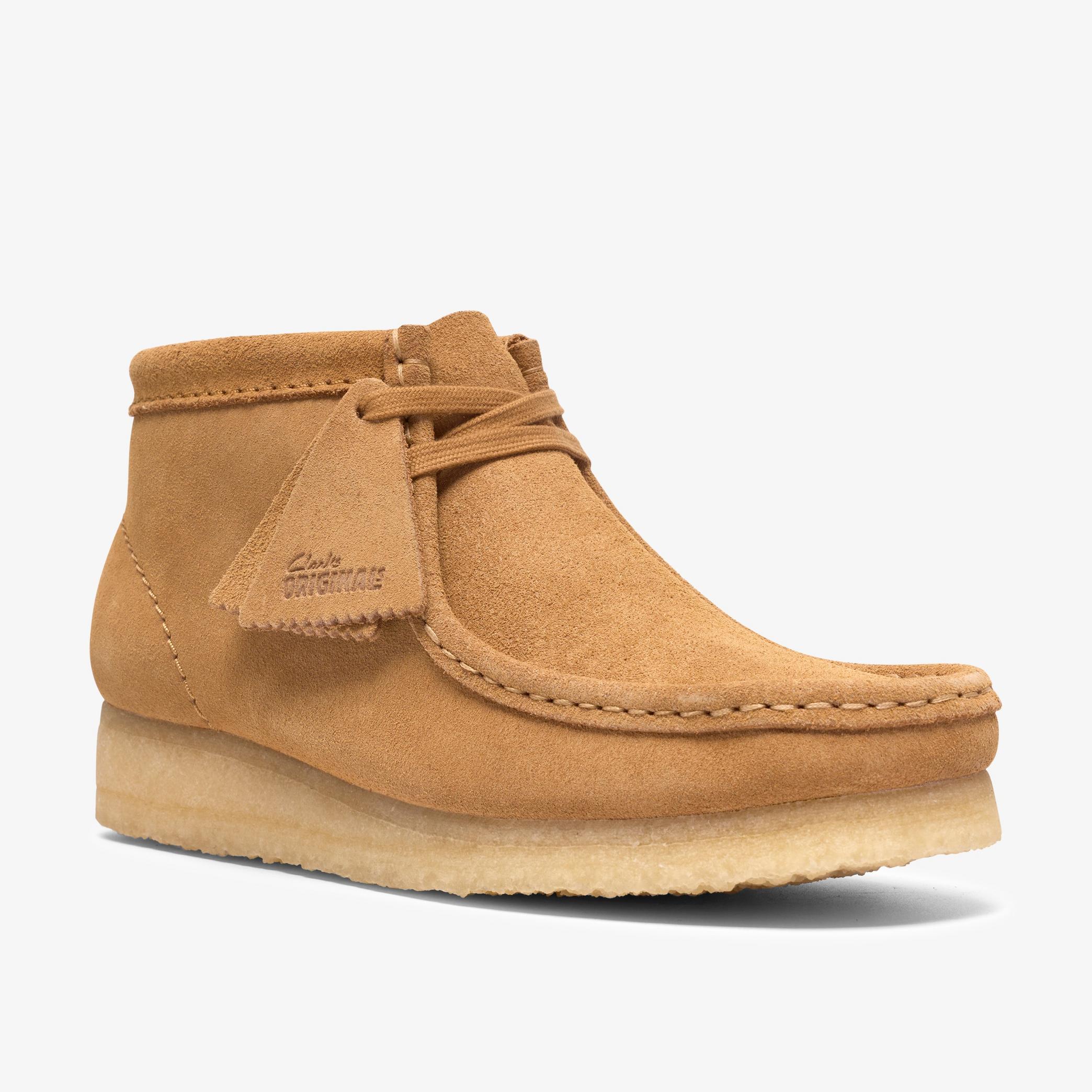 Shop Wallabee Boot Tan Suede