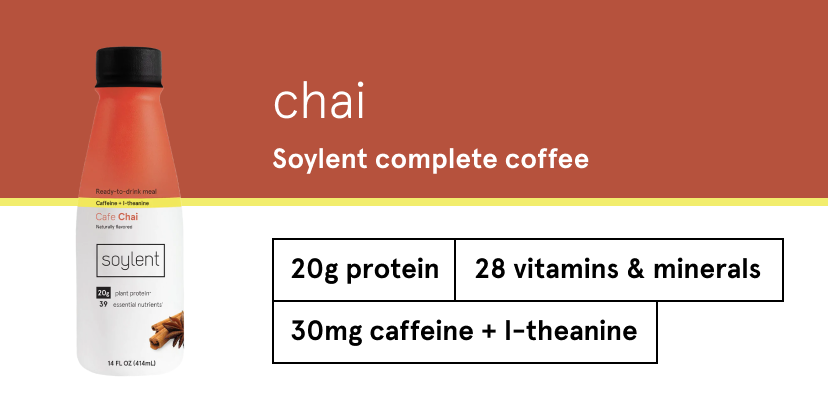 chai | 20g protein | 28 vitamins & minerals 