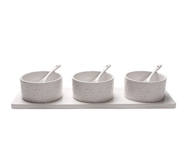 Temp-tations Seasonal Condiment Set with (3) Bowls and Spoons