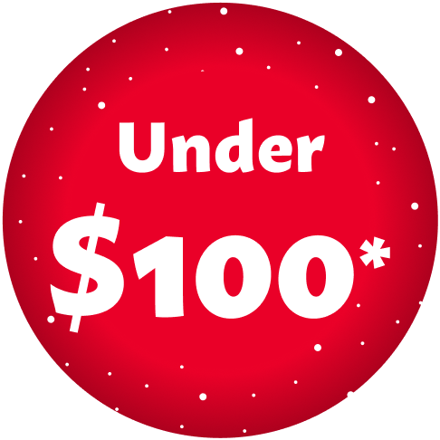 Under $100* 