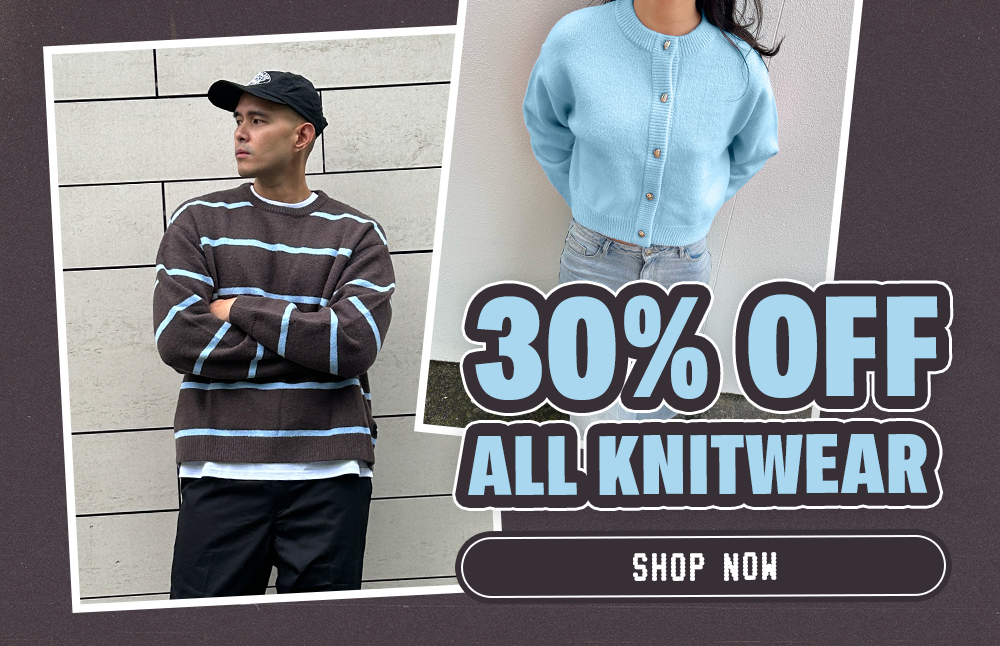 30% OFF ALL KNITWEAR