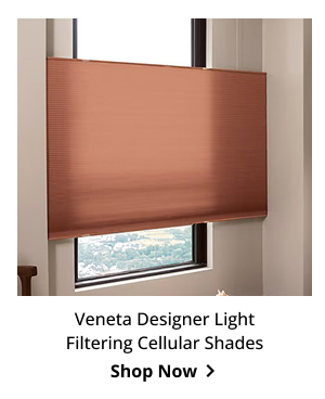 Veneta Designer Light Filtering Cellular Shades | Shop Now >
