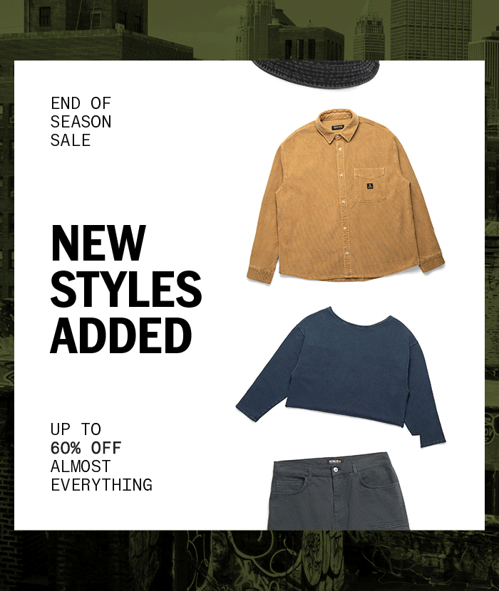 End of Season Sale: Up to 60% Off