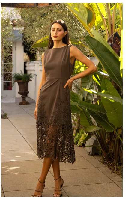 Lily Halter Shirt Midi Knit Dress