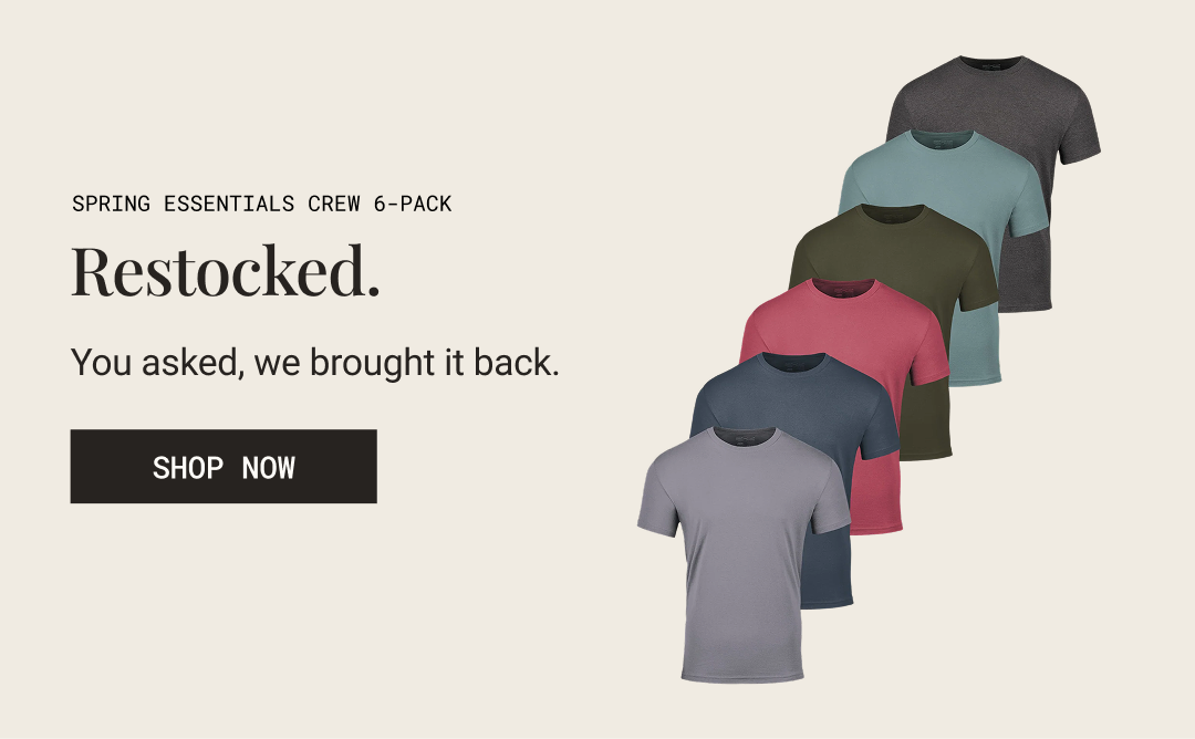 Spring essentials crew 6-pack