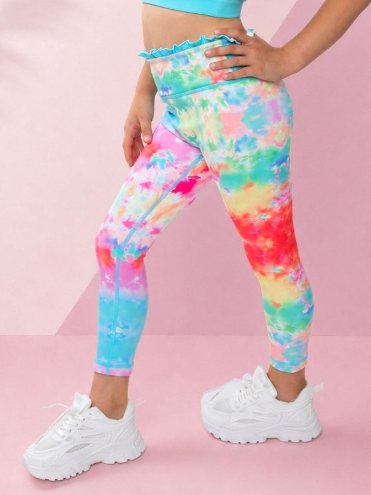 Image of Cotton Candy Splash Active Leggings