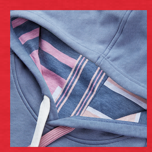 WOMENS UGLIES HOODY BLUE
